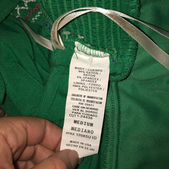 Sequin Hearts Green Bubble Dress - Size Medium - Picture 6 of 7